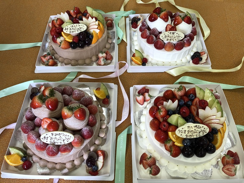 9月のご支援品 9/28誕生日ケーキ