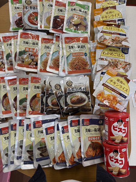 6月のご支援品6/19　防災食