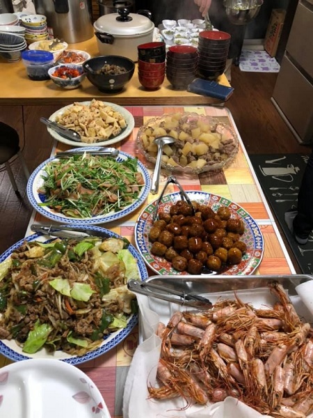 有頭海老素揚げ