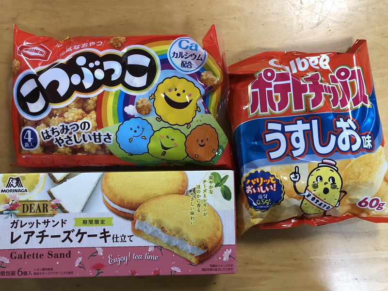 5月のご支援品 5/26お菓子