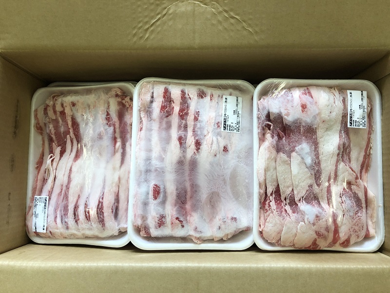 6月のご支援品 6/9豚肉、牛肉等