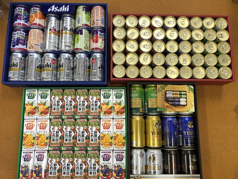 7月のご支援品 7/20ジュース、お酒