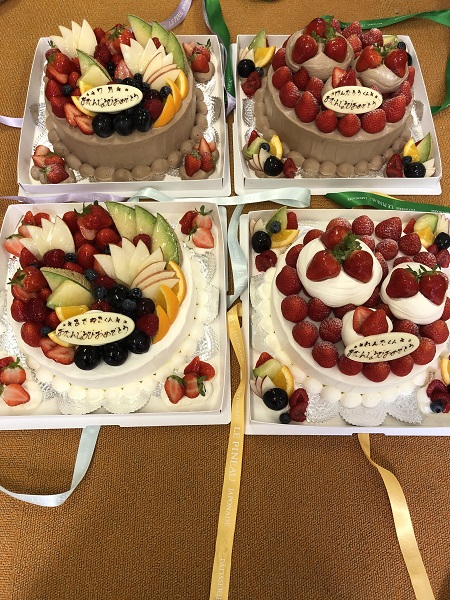 7月のご支援品 7/27誕生日ケーキ