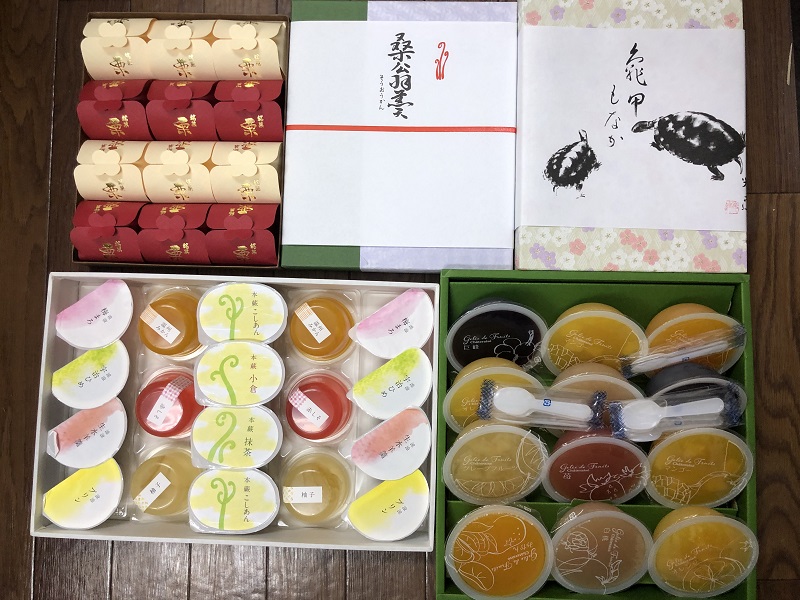 8月のご支援品 8/17お菓子、ゼリー等